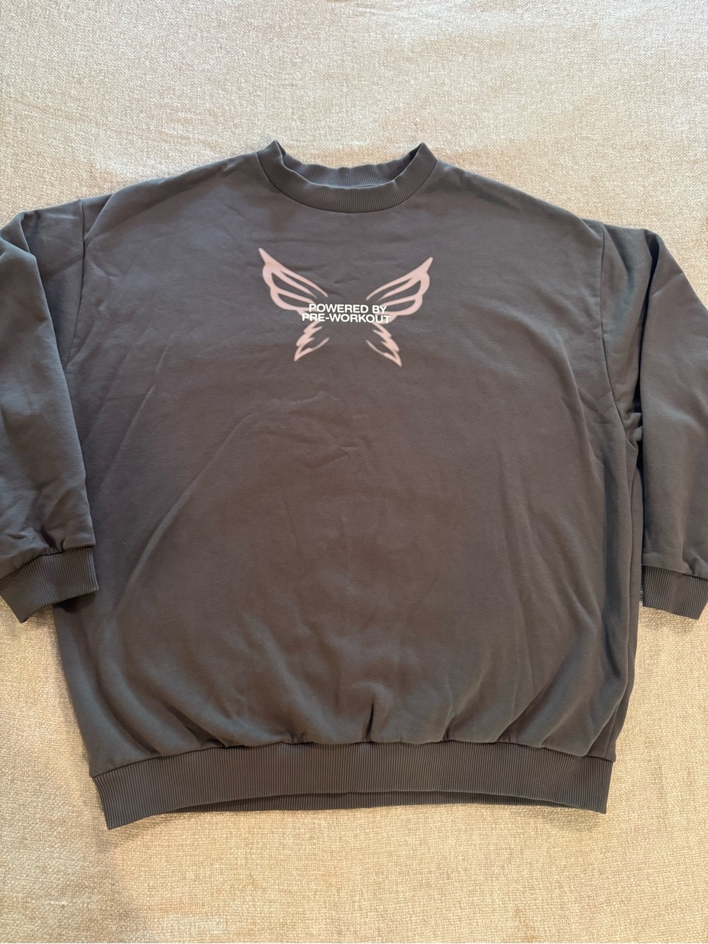 Gymshark Powered By Pre-Workout Oversize Sweatshirt Medium